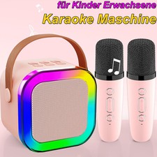 Karaoke Anlage Mit 2 Mikrofonen Bluetooth Karaoke Maschine Kinder Weihnachtsg