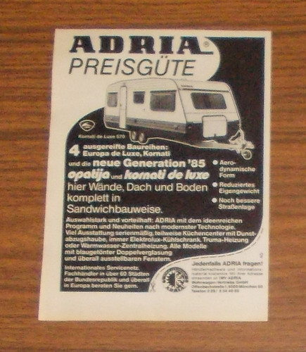 Seltene werbung adria kornati - seltene,