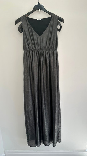 Mamalicious kleid maxi - mamalicious, silber