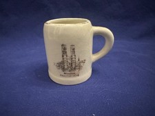 alter kleiner Bierkrug Bierseidel Steinzeug München Frauenkirche H 7,3 cm