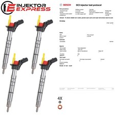 4x 0445117035 Einspritzdüse Injektor Mercedes-Benz A 220 C 180 CDI A6510702987