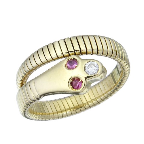 Schlangen ring brillant - ring,
