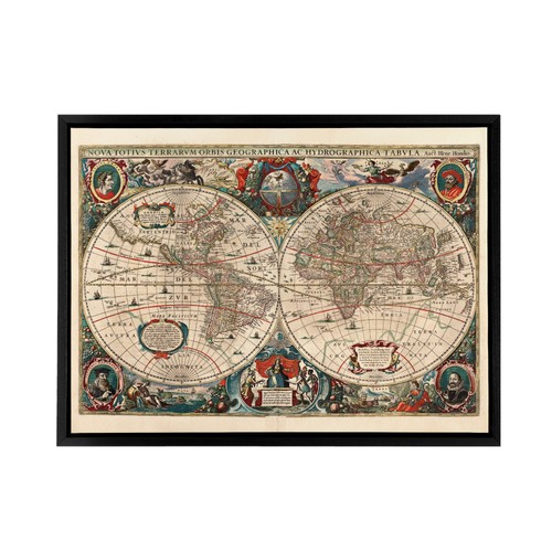 Hondius bildkarte 1641 - 1641, welt
