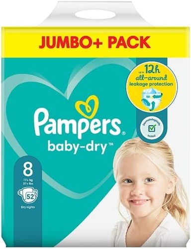 Pampers größe baby - 8, jumbo