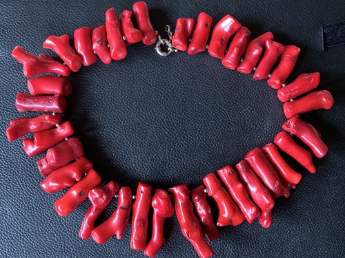 Rote korallenkette aus - rote,