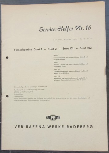 Veb rafena werke radeberg - werke,