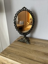 Antiker Messing Tischspiegel