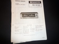 Original Schaltplan Service Manual Sanyo RD W310
