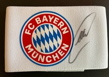 Original Autogramm von MANUEL NEUER auf FC Bayern München Kapitänsbinde