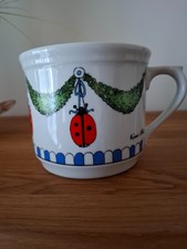 Schöne Porzellan Sammeltasse , XL Tasse,  Feinkost Käfer, Glückskäfer