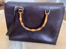 Gucci Handtasche Leder Braun