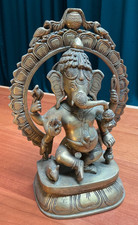 Bronze statue ganesha armig - bronze, 6-