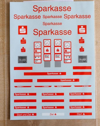 Decals 1761 sparkasse - h0,