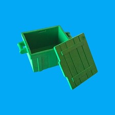 Playmobil - Box Kiste Holzkiste - grün - mit Deckel