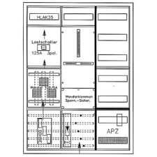 Wandlerschrank Bayernwerk 100A, bestückt