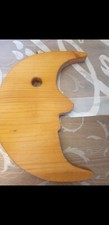 Dekomond Halbmond Holz zum Aufhängen Holzmond Waldorf Kinderzimmerdeko 