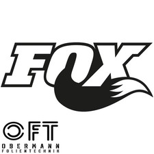 Fox aufkleber x 23 mm - x,
