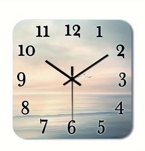 Wanduhr sonnenaufgang meer - wanduhr,