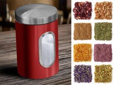 casa pura  Vorratsdose Scatola rot Aufbewahrung von Mehl Zucker Müsli Kaffee Tee