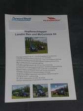 LANDINI, McCORMICK Hopfenschlepper, Hopfentraktoren Prospekt ( 25549 )