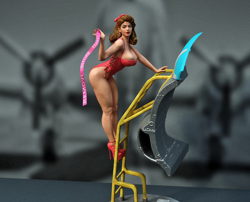 Jet girl pin maßstab 10 - jet, 1:10