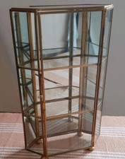 Glasvitrine Mini Schaukasten Glas Spiegel Vitrine Messing Swarovski 