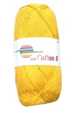GB Wolle Cotton 8 Schulgarn- 100% Baumwolle Strickgarn Häkelgarn dünn 3,60€/100g