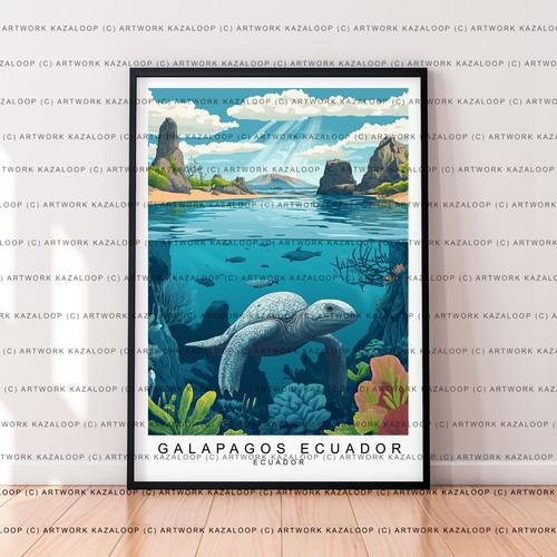 Galapagos ungerahmte