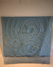 PartyLite Pillar-Kerzenhalter Wassertropfen blau P99005 OVP