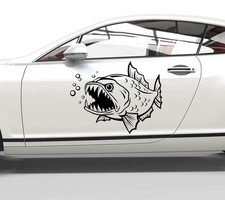 Autoaufkleber Piranha Fisch