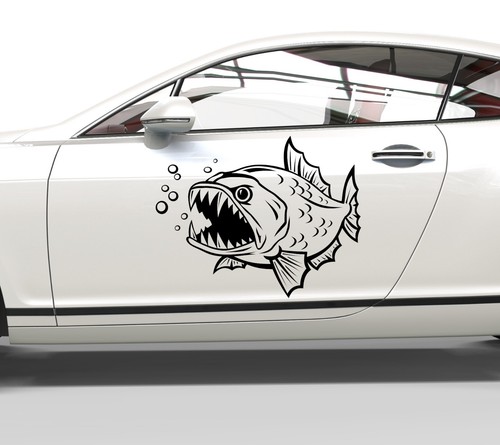Autoaufkleber piranha fisch - piranha,
