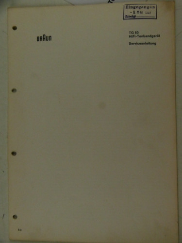 Braun hifi tonbandgerät 60 - braun,