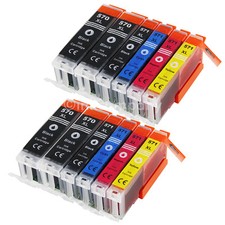 Tinte Patrone für Canon Pixma PGI570 CLI571 TS5050 TS5055 TS6050 MG5750 12x XXL