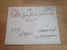 Altdeutschland Preussen Ganzsache Großformat Zerbst Alikendorf Hadmersleben