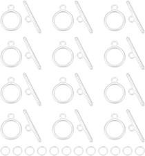 12Sets Knebelverschlüsse 925