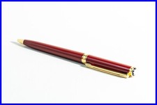 Dreh Kugelschreiber MONTBLANC NOBLESSE oblige in dunkel Rot & Gold 1990er
