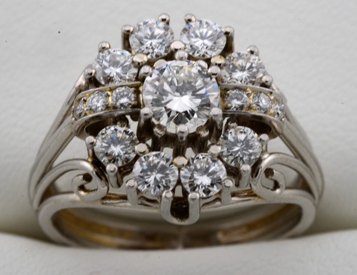 Brillant ring 950 platin - brillant,