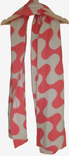 Damen Schal Beige Pink gemustert Opus lang Viskosemischung NEU
