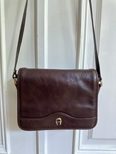 Etienne Aigner Vintage Schultertasche Crossbody Braun Leder