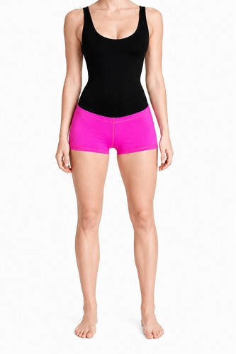 Damen hotpant flachnaht pink - damen,