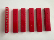6 x Verteilerplatte Verteilerleiste Verteiler rot, ansehen, Schnäppchen !!!