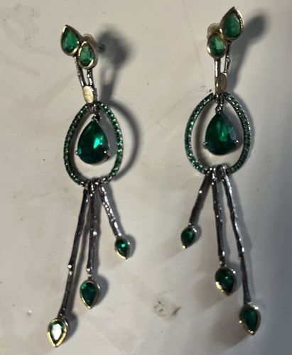 Ohrringe 926 silber teilw - ohrringe,