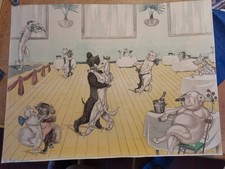 Original Radierung signiert Boris O‘ Klein Dirty Dogs of Paris Lithographie La 