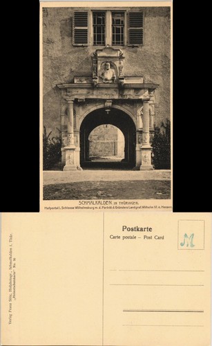 Ansichtskarte schmalkalden - ansichtskarte,