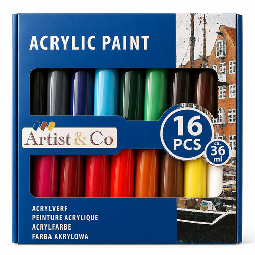 16tlg acrylfarben set - 16tlg,
