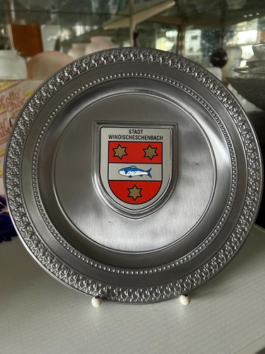 Zinnteller mit wappen - zinnteller,