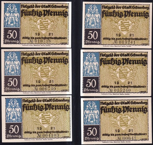 Schneeberg pfennig 1921 - 6x,