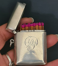 Sterling Silber Vesta Etui mit