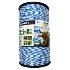 PROFILINE Weidezaunseil 500m/4mm, 3x0,30mm Zinkleiter, weiß-blau