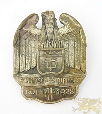 Veranstaltungsabzeichen „14. Deutsches Turnfest Köln 1928“ mit Expertise
